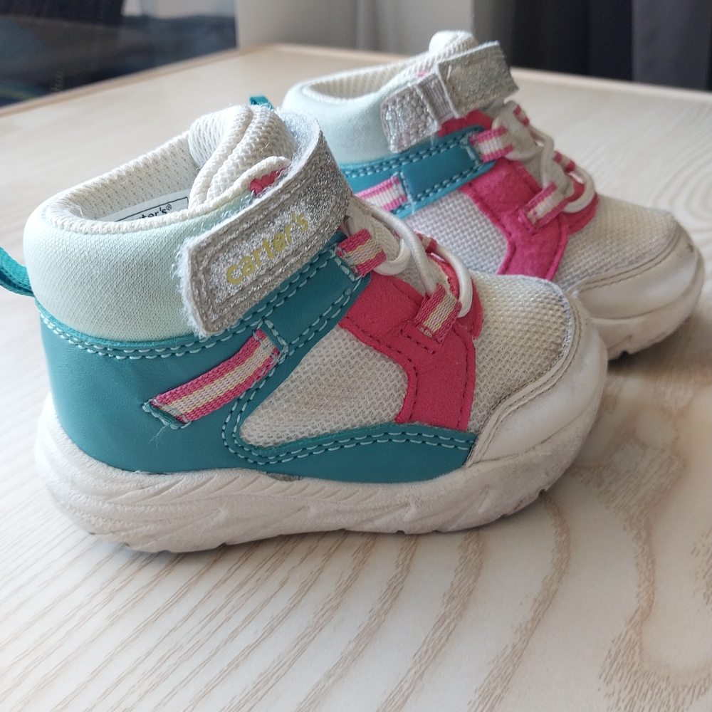Carter's Pink and Teal Kids Sneakers